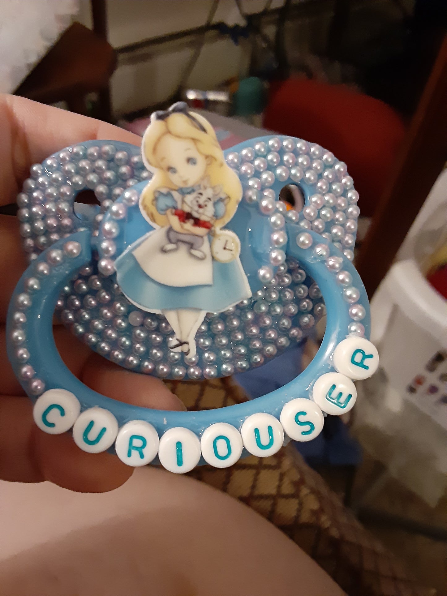 Alice in Wonderland Curiouser Adult Pacifier