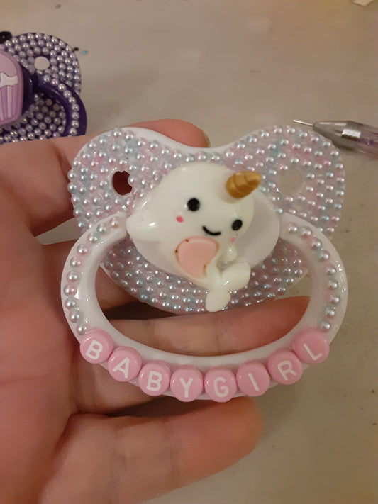 Narwhal Baby Girl Adult Pacifier