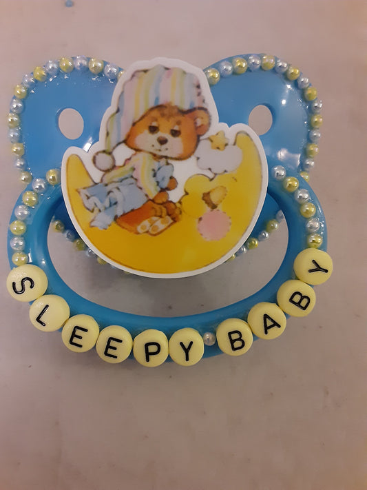 Teddy Bear Sleepy Baby Adult Pacifier
