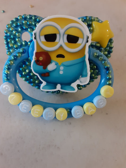 Minion Sleepy Baby Adult Pacifier