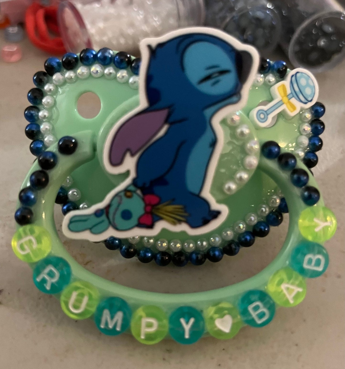Stitch Grumpy Baby Adult Pacifier