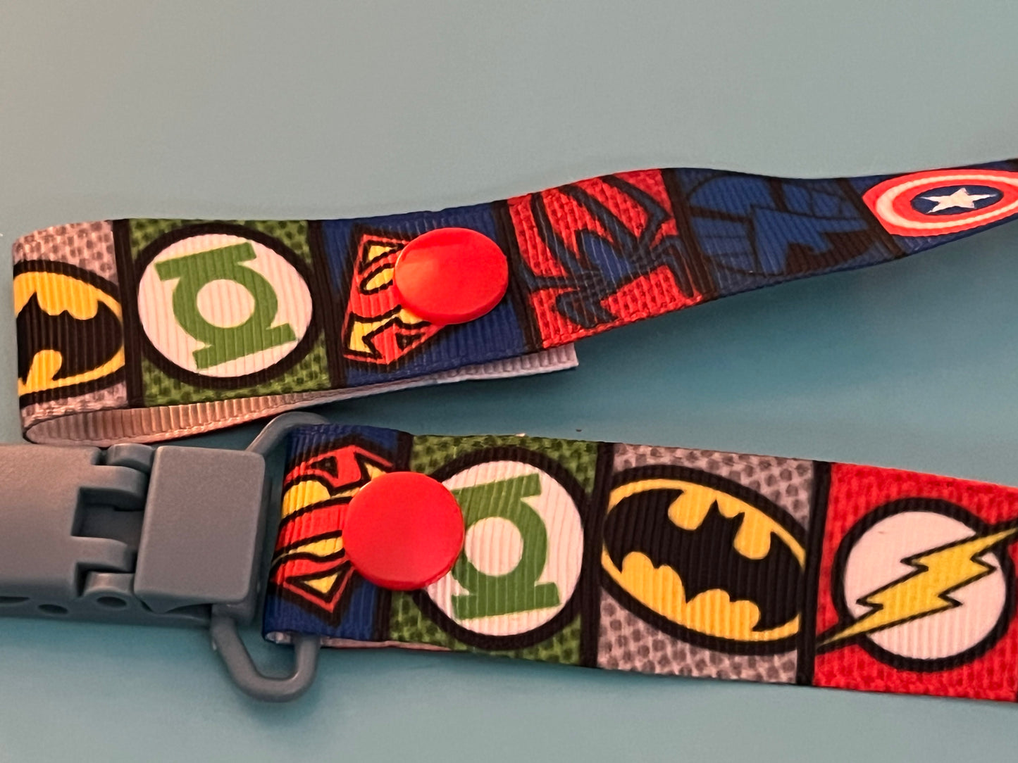 Superhero Logo Paci Clip