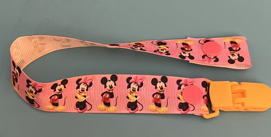 Mr. and Mrs. Mouse Paci Clip