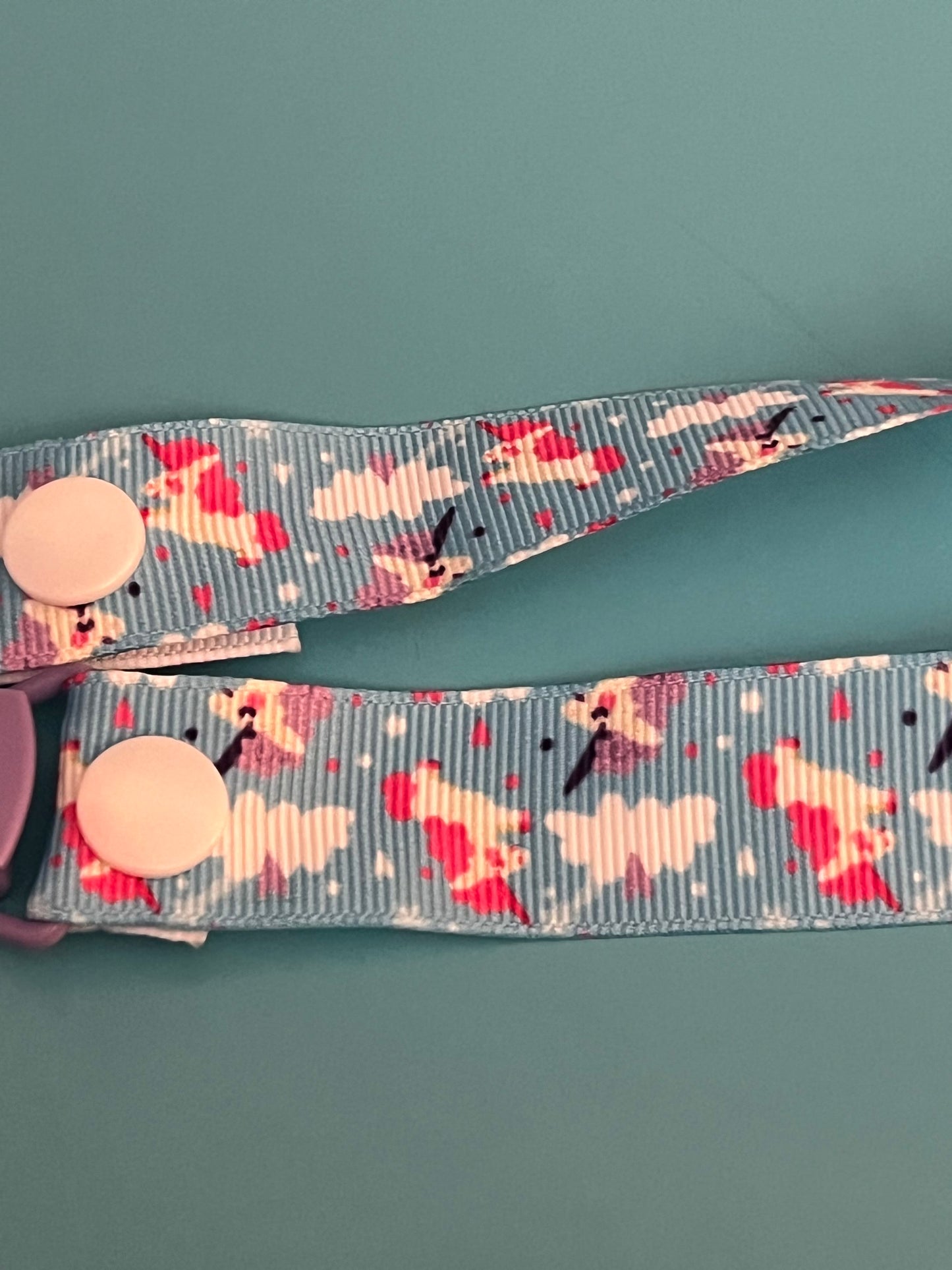 Pink Unicorn Paci Clip