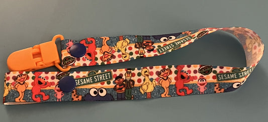 Polka Dot Sesame Street Paci Clip