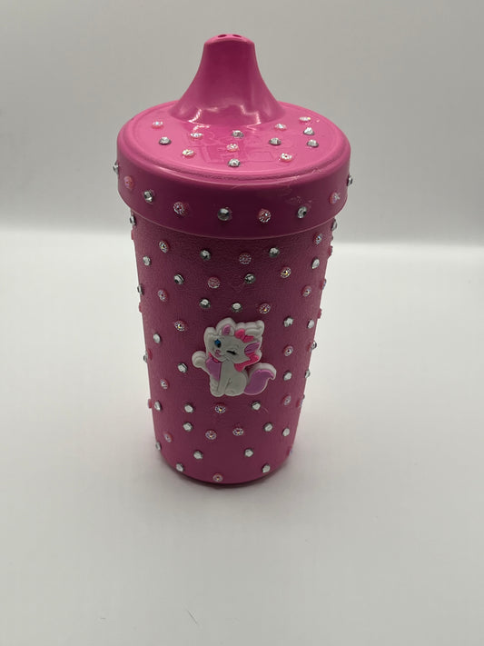 Pink Kitten Sippy Cup