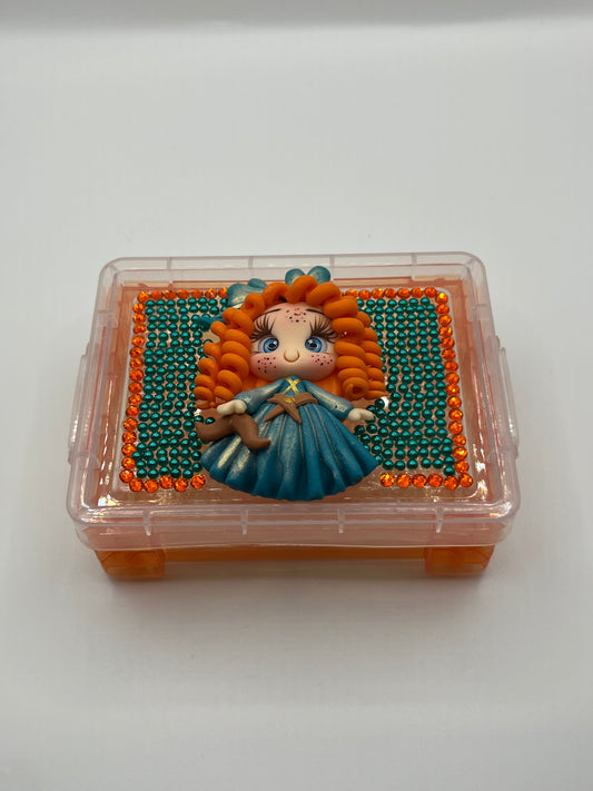Orange Princess Crayon Box
