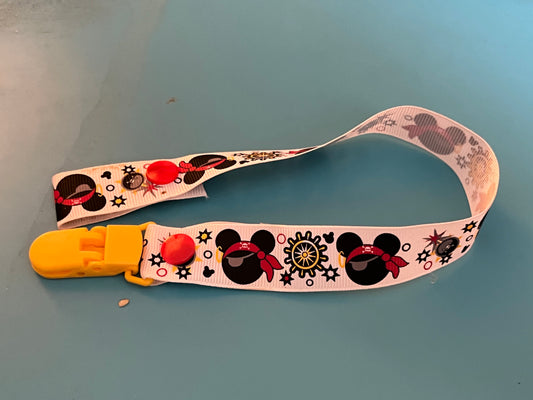 Pirate Mickey Mouse Paci Clip