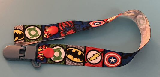 Superhero Logo Paci Clip