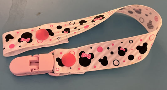 Minnie Mouse Bits Paci Clip