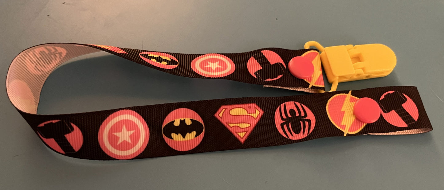 Superhero Logo Paci Clip