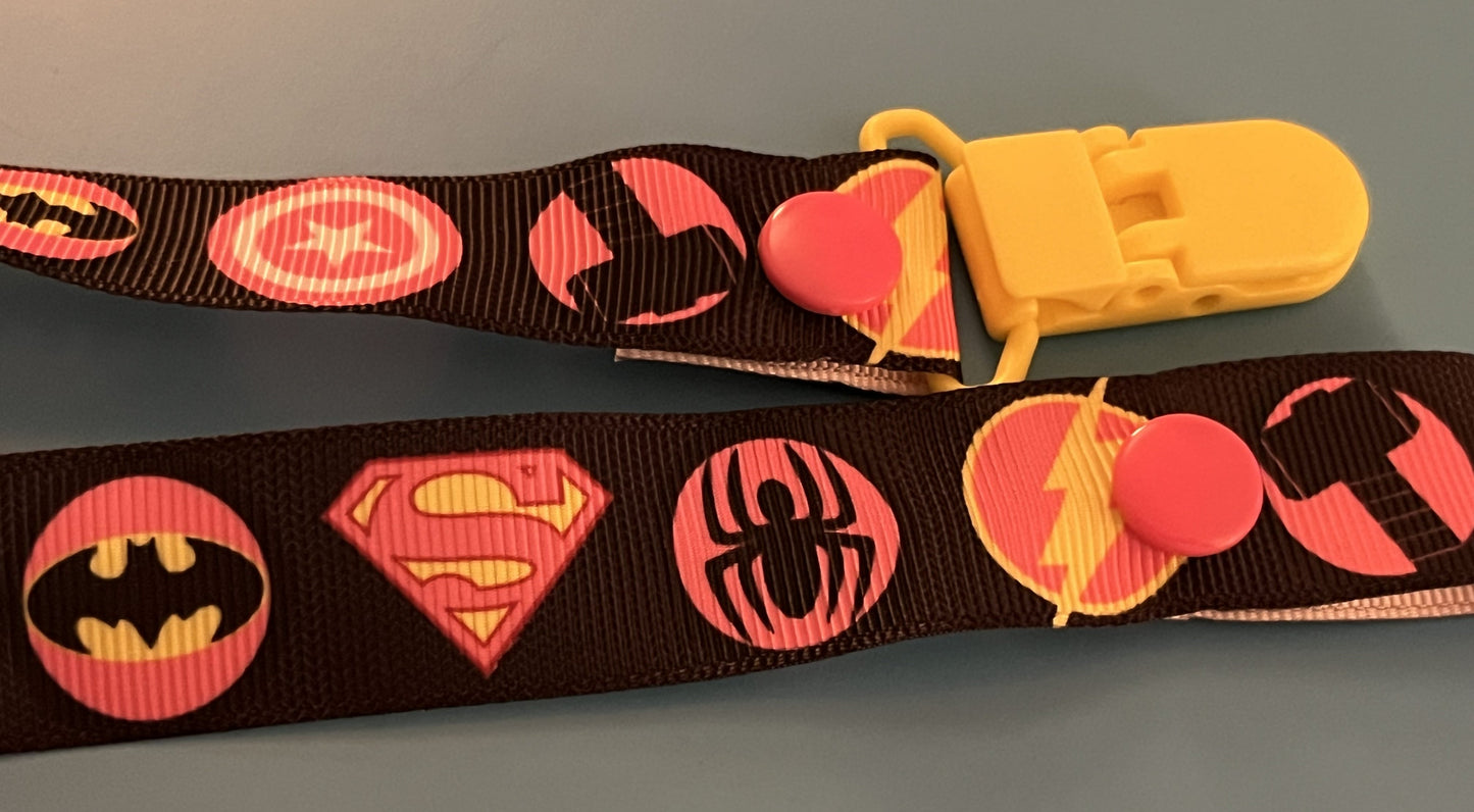 Superhero Logo Paci Clip