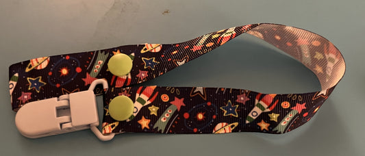 Colorful Space Paci Clip