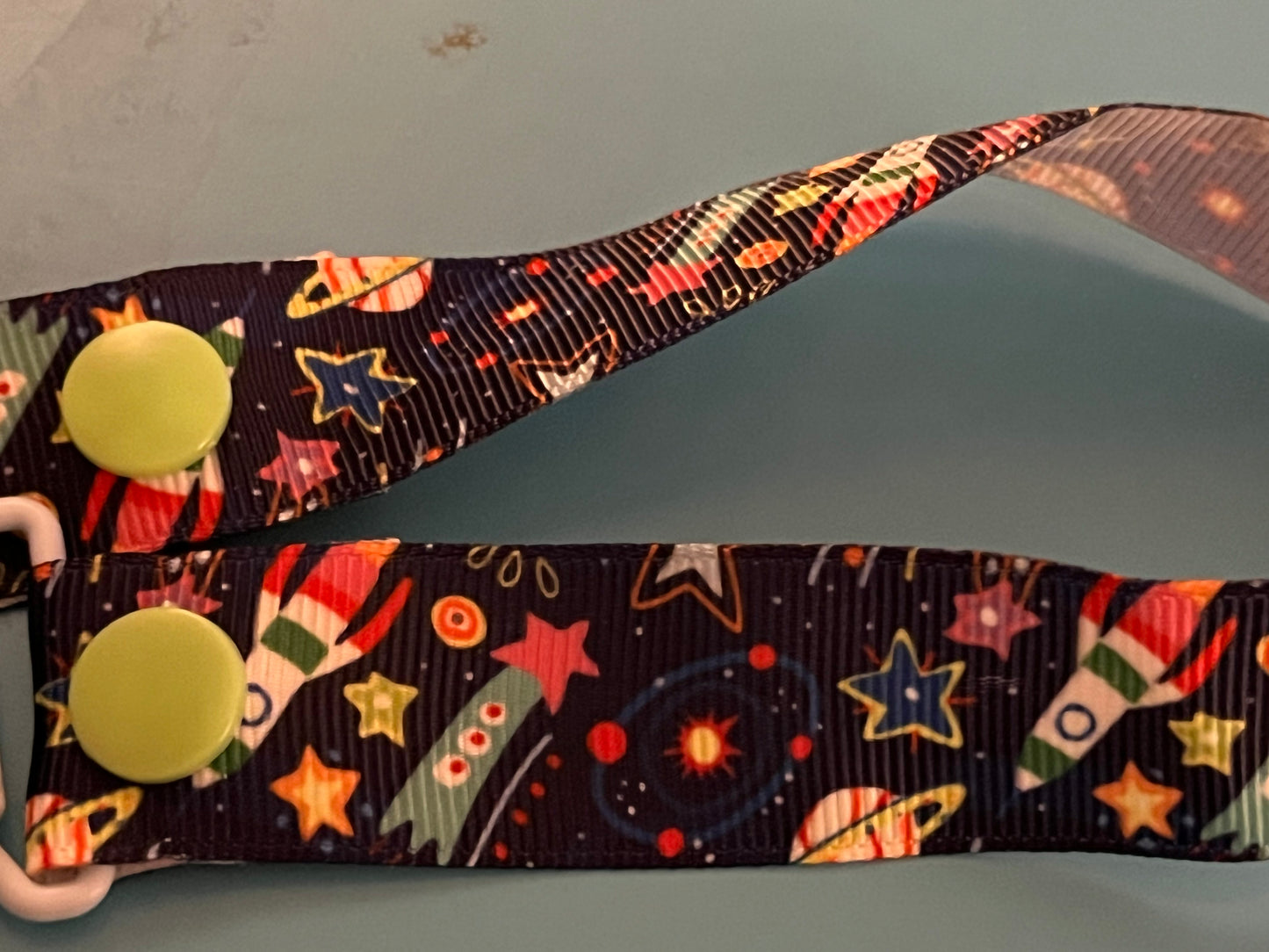 Colorful Space Paci Clip