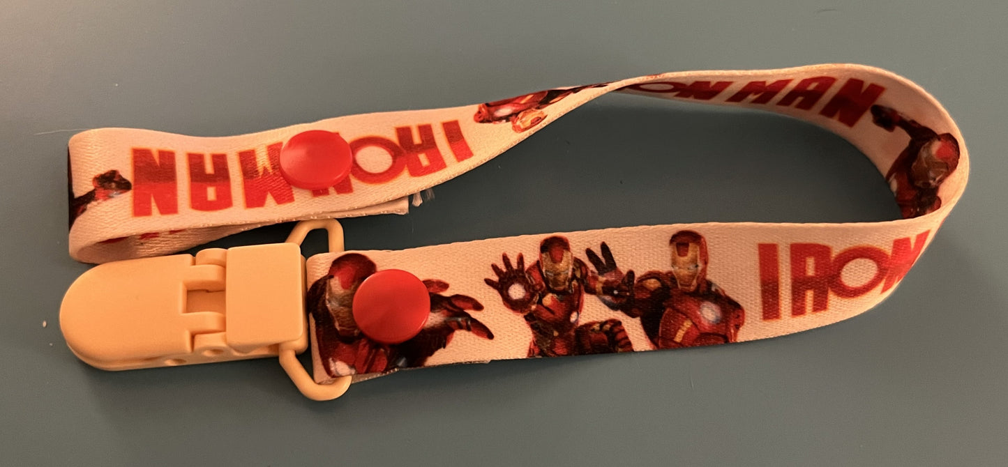 Iron Man Paci Clip