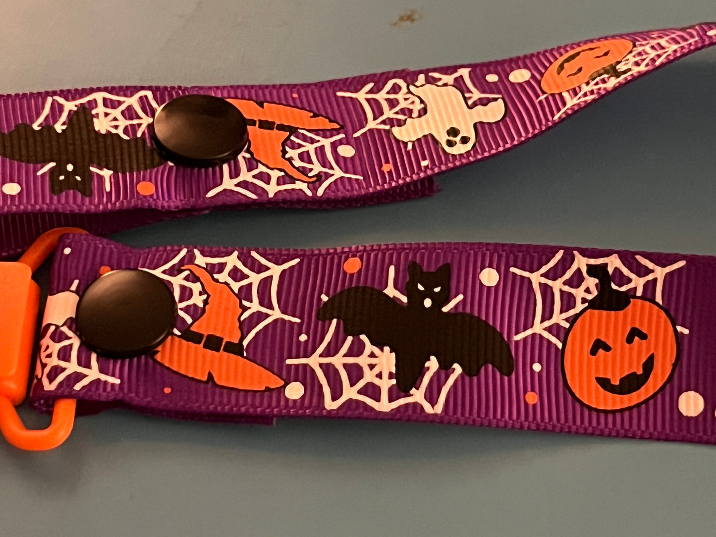 Purple Halloween Paci Clip