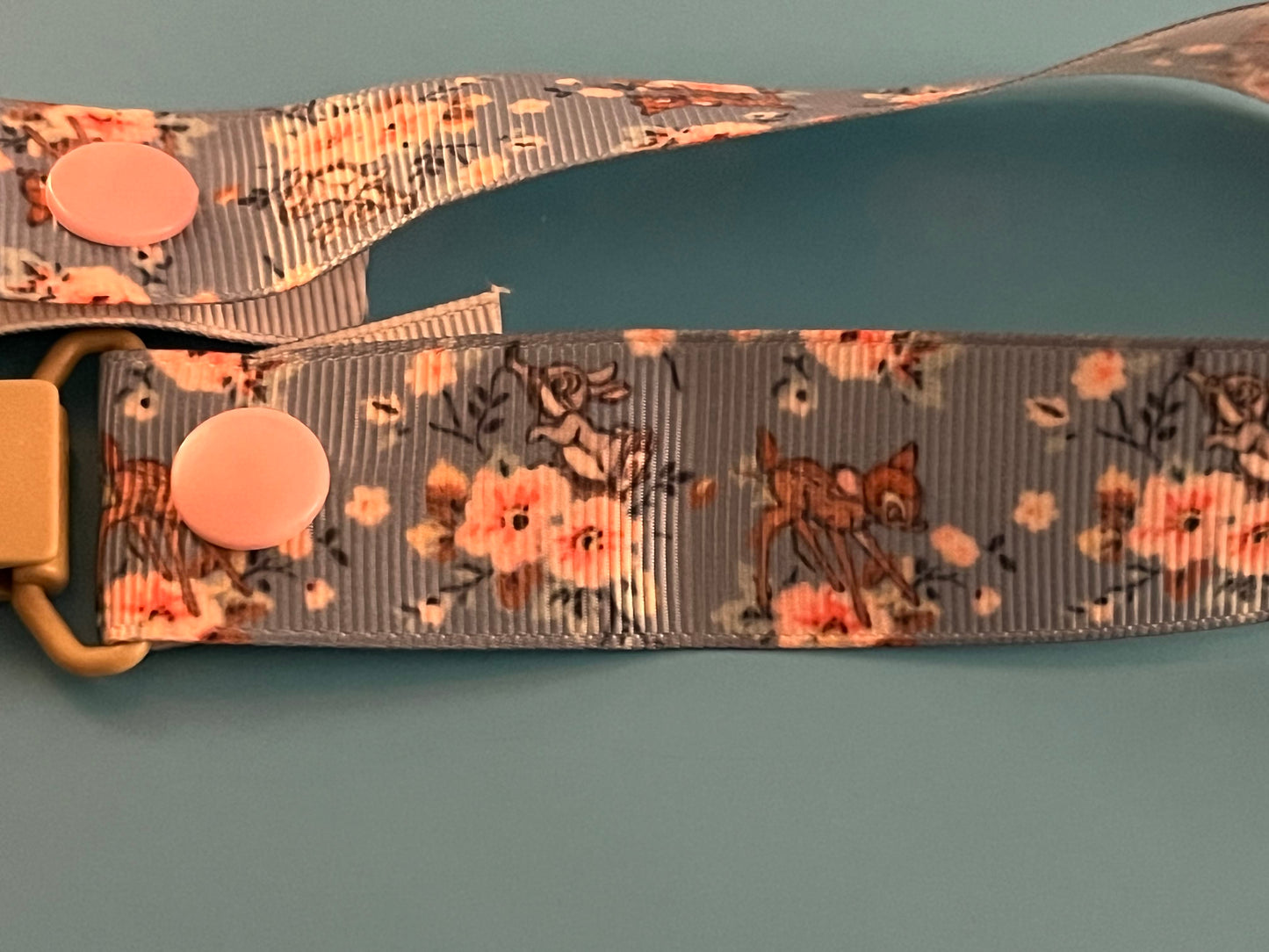 Floral Bambi Paci Clip