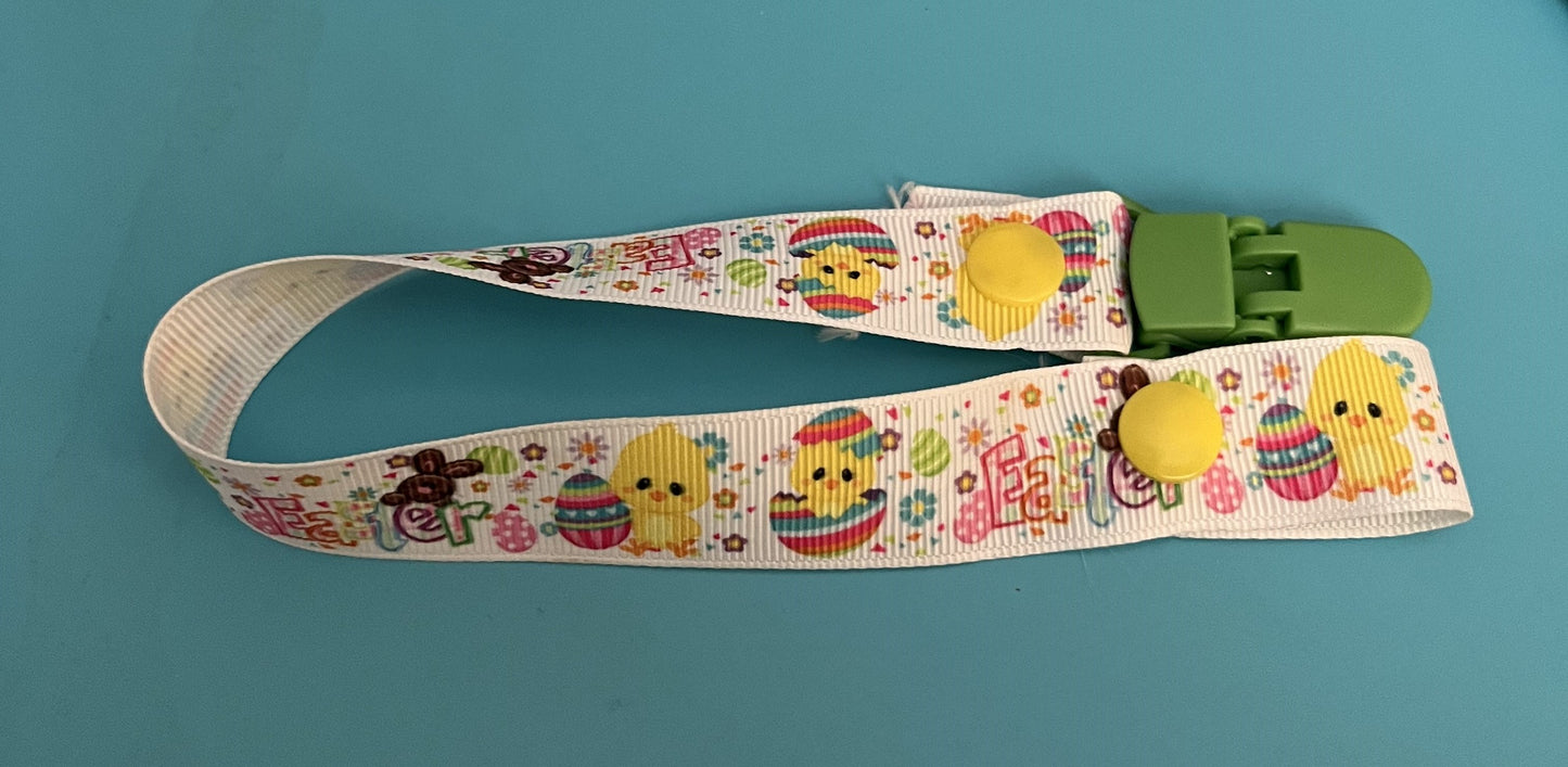 Easter Chick Paci Clip