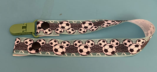 Soccer Ball Mickey Mouse Paci Clip