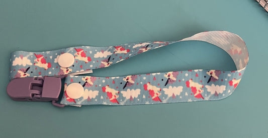 Pink Unicorn Paci Clip