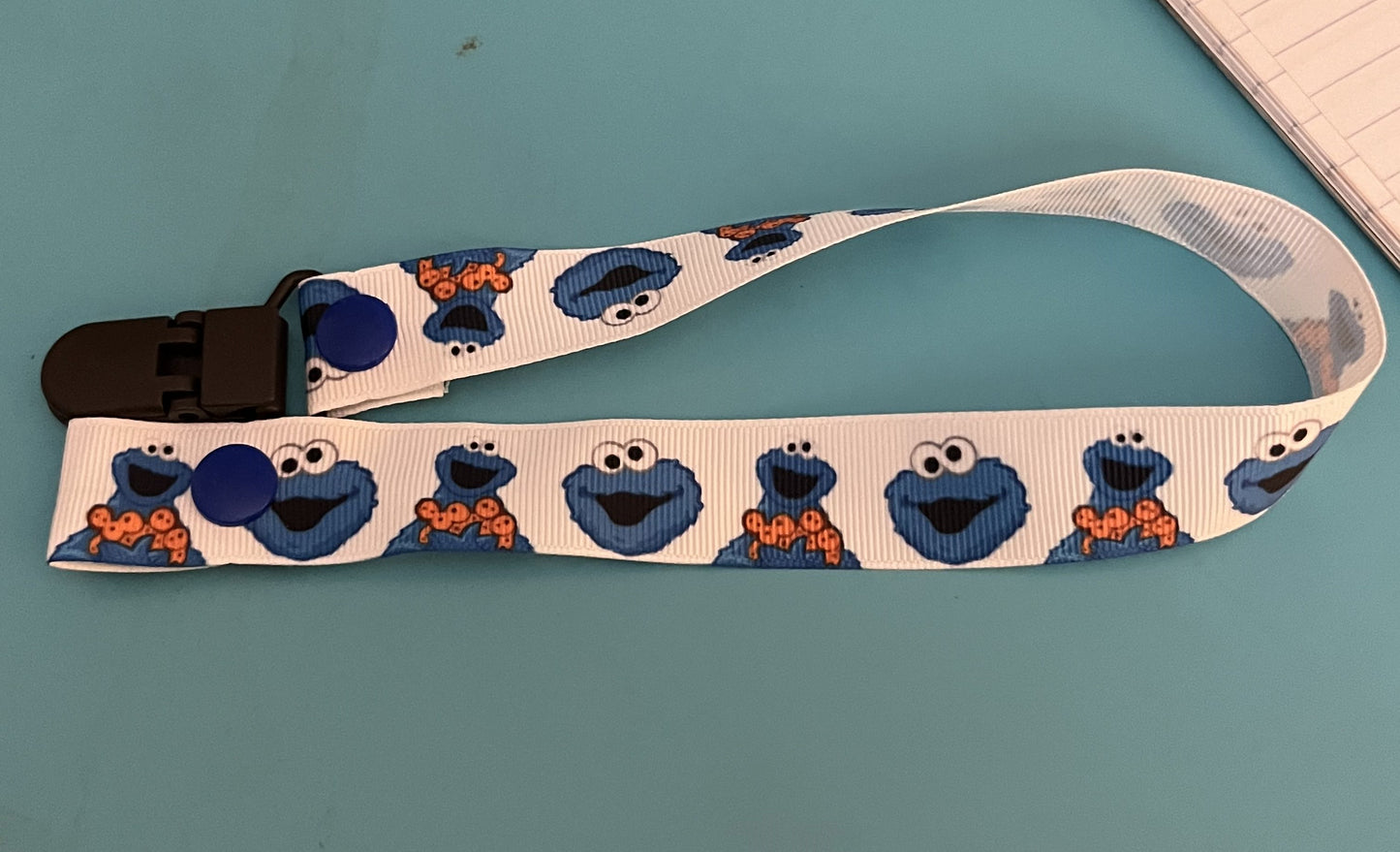 Cookie Monster Paci Clip