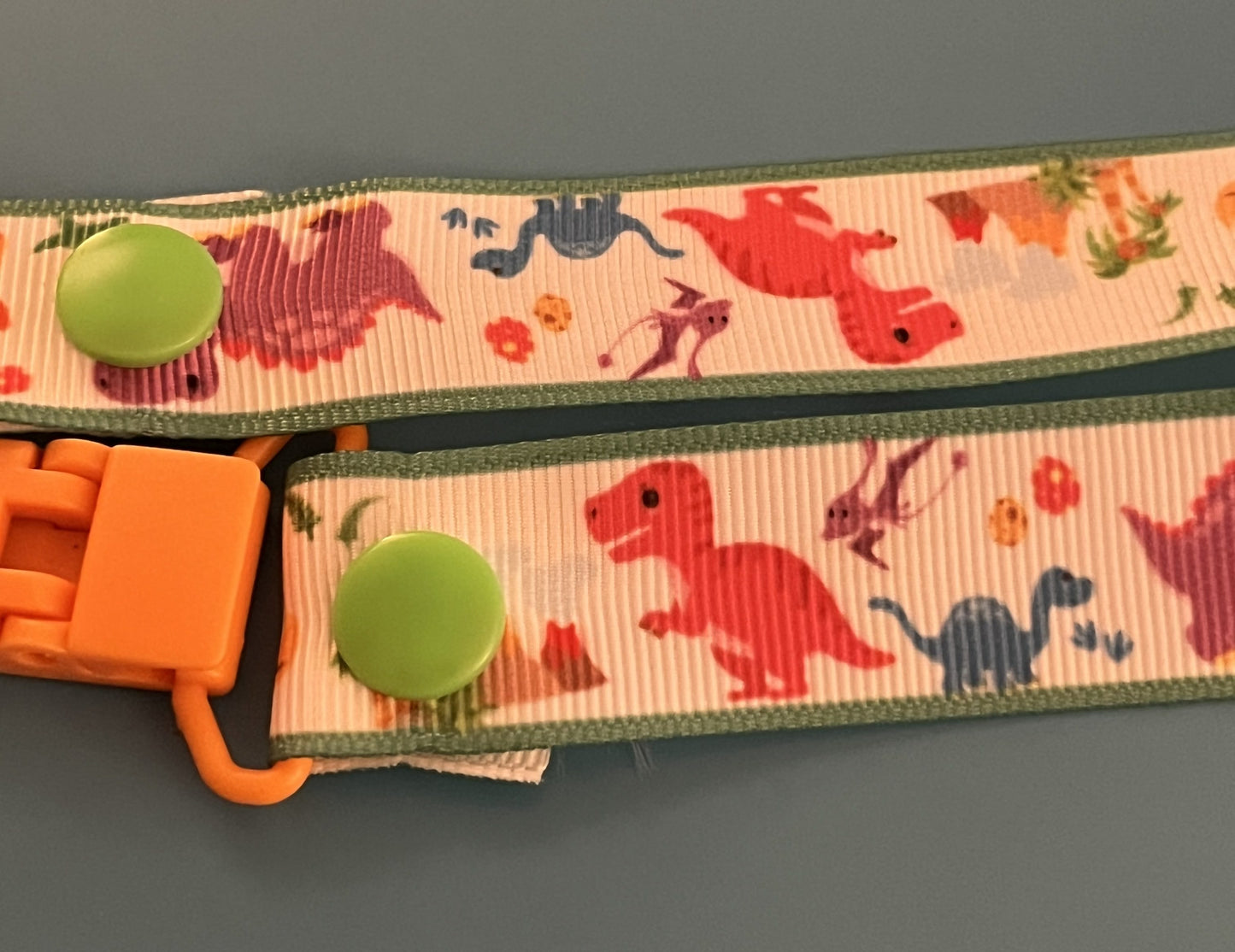 Colorful Dino Paci Clip