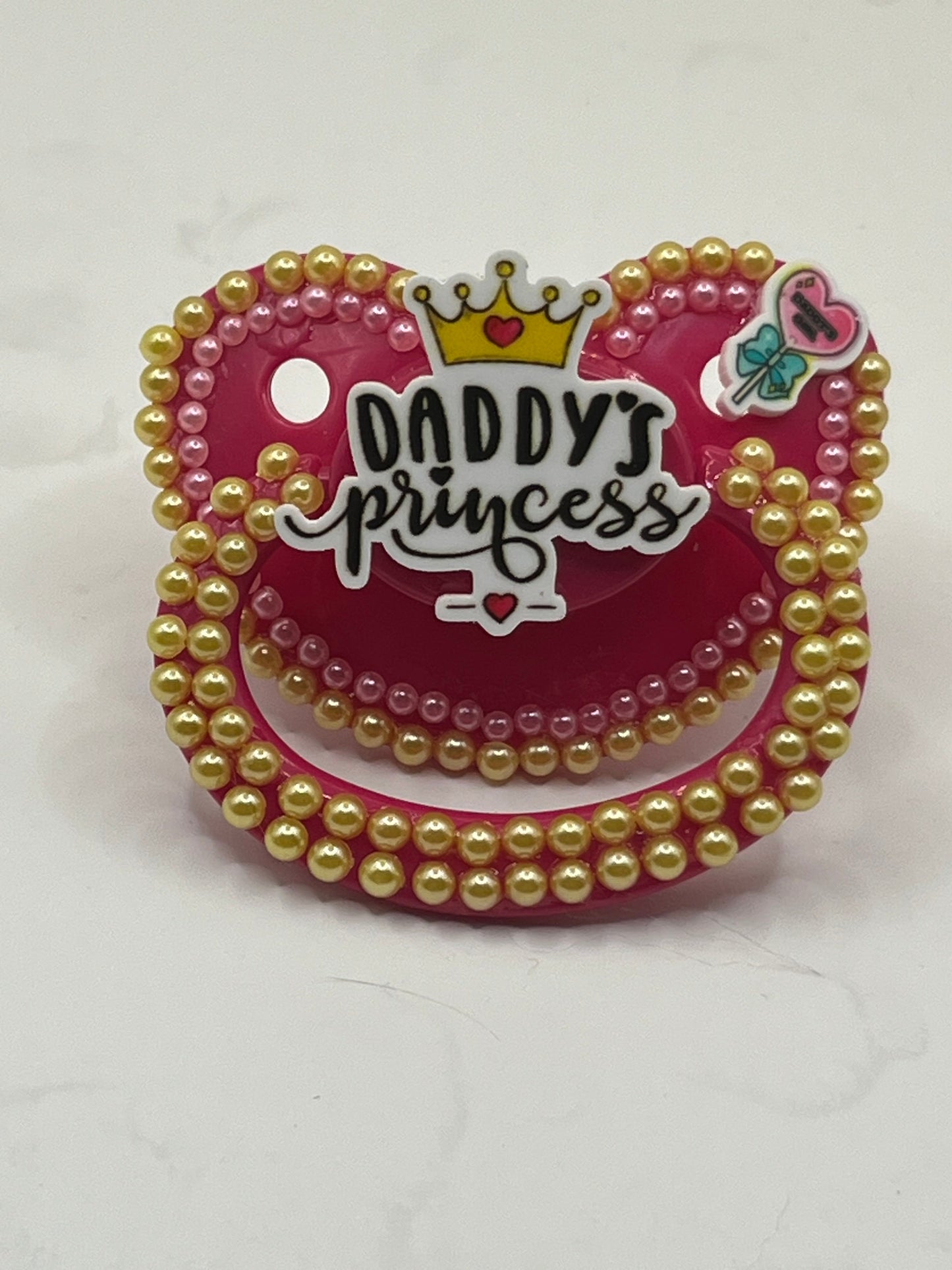 Pink Daddy's Princess Adult Pacifier