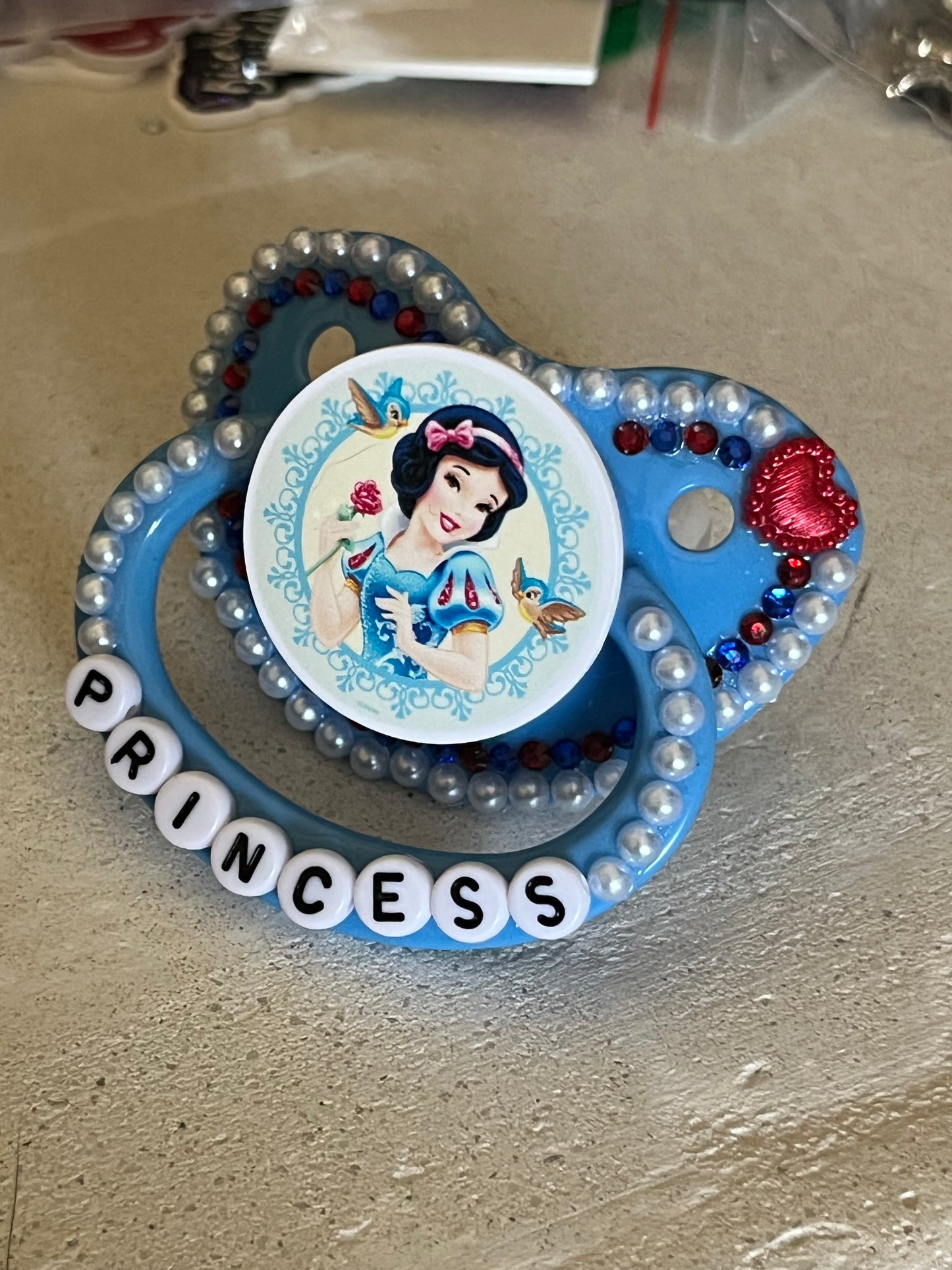 Blue Princess Adult Pacifier